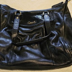 Coach Black Leather Handbag Cross Body